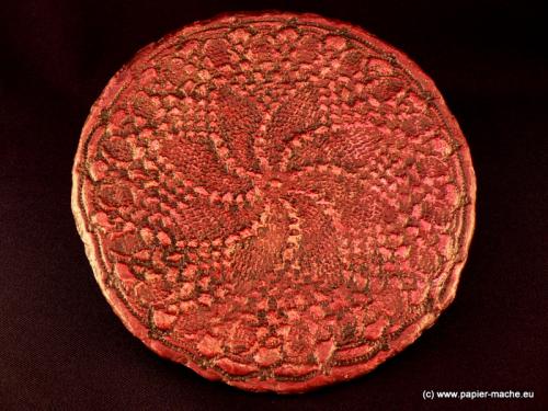 The Mandala plate - papier mache