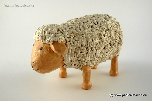 Easter Lamb made of paper-mache 2