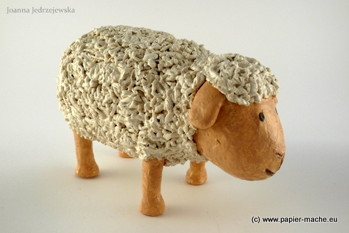 Easter Lamb made of papier-mache 4