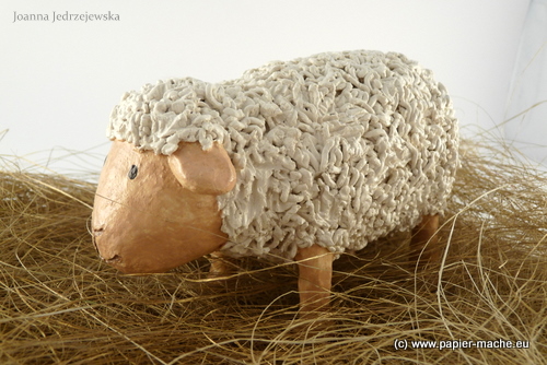 Easter Lamb made of papier-mache 1