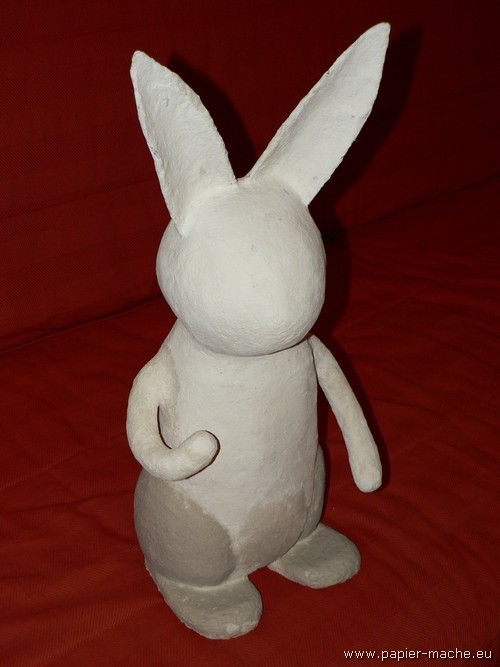 Papier mache Easter Bunny 05