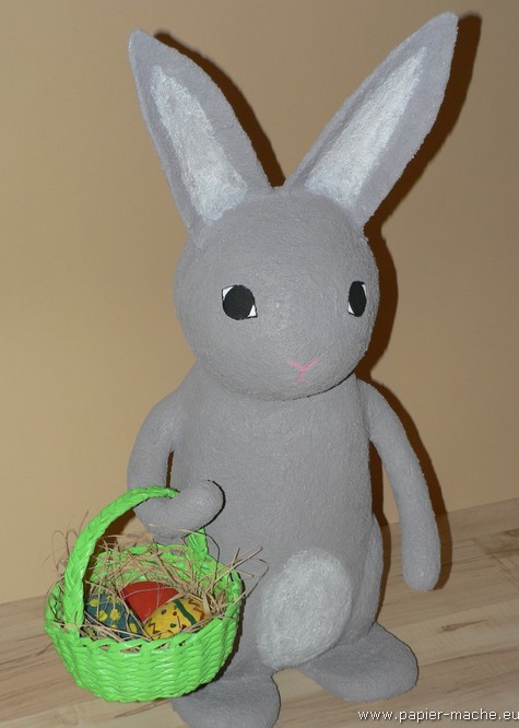 Papier mache Easter Bunny 01