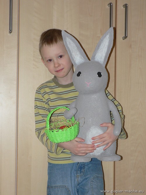 Papier mache Easter Bunny 10