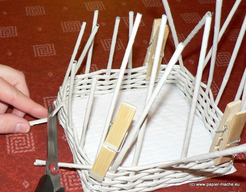 How to make the paper basket - guide 09