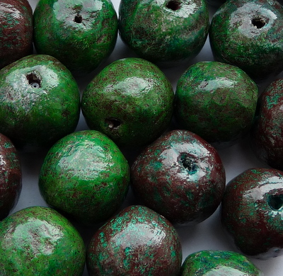 Papier mache beads