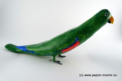 Paper Mache Parrots 2
